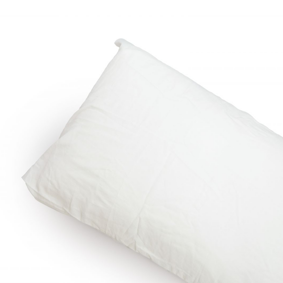 Ladies Pillow Linen Pillowcase -Breathable Cooling Machine Washable - Gets Softer with Every Wash - Linen Pillow Case (White)